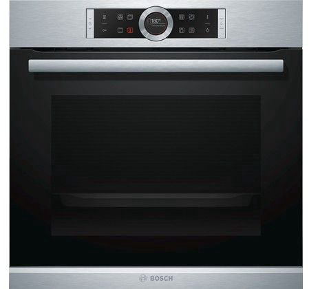 Встраиваемая электрическая духовка Bosch HBG 635BS1 серебристая  купить,NaN