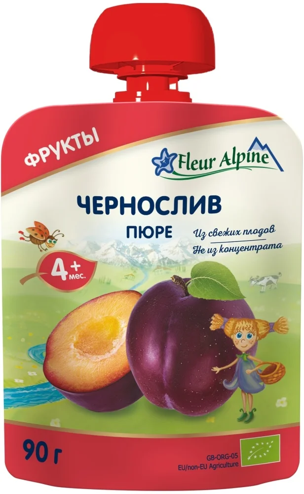 Детское пюре Fleur Alpine чернослив 90гр купить,NaN