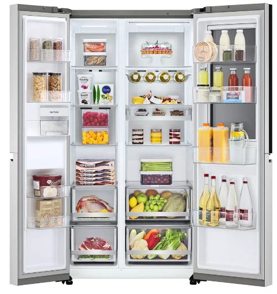 Холодильник LG GC-Q257CAFV серый
