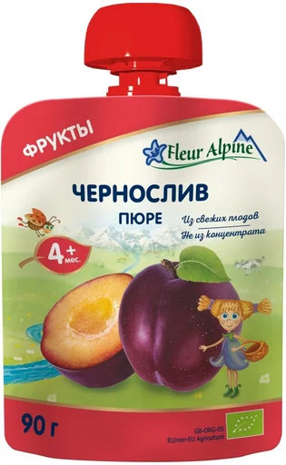 Детское пюре Fleur Alpine чернослив 90гр