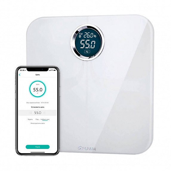 Весы напольные Xiaomi Yunmai Premium M1301 White - ForteMarket Весы напольные Xiaomi Yunmai Premium M1301 White купить,0