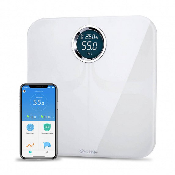 Весы напольные Xiaomi Yunmai Premium M1301 White - ForteMarket Весы напольные Xiaomi Yunmai Premium M1301 White купить,0