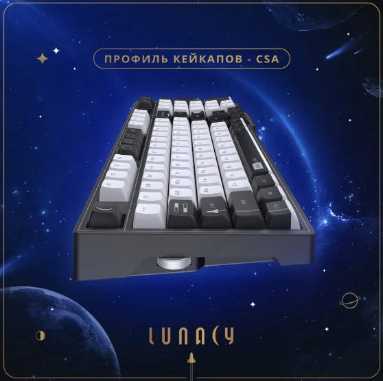 Клавиатура игровая Lunacy In Space LISWK01 черный - ForteMarket Клавиатура игровая Lunacy In Space LISWK01 черный купить,99990