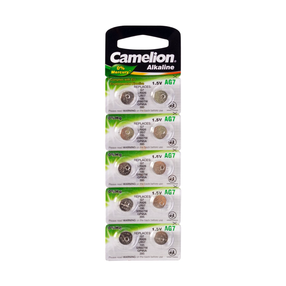 Батарейки Camelion Alkaline AG7-BP10 1.5Vx10