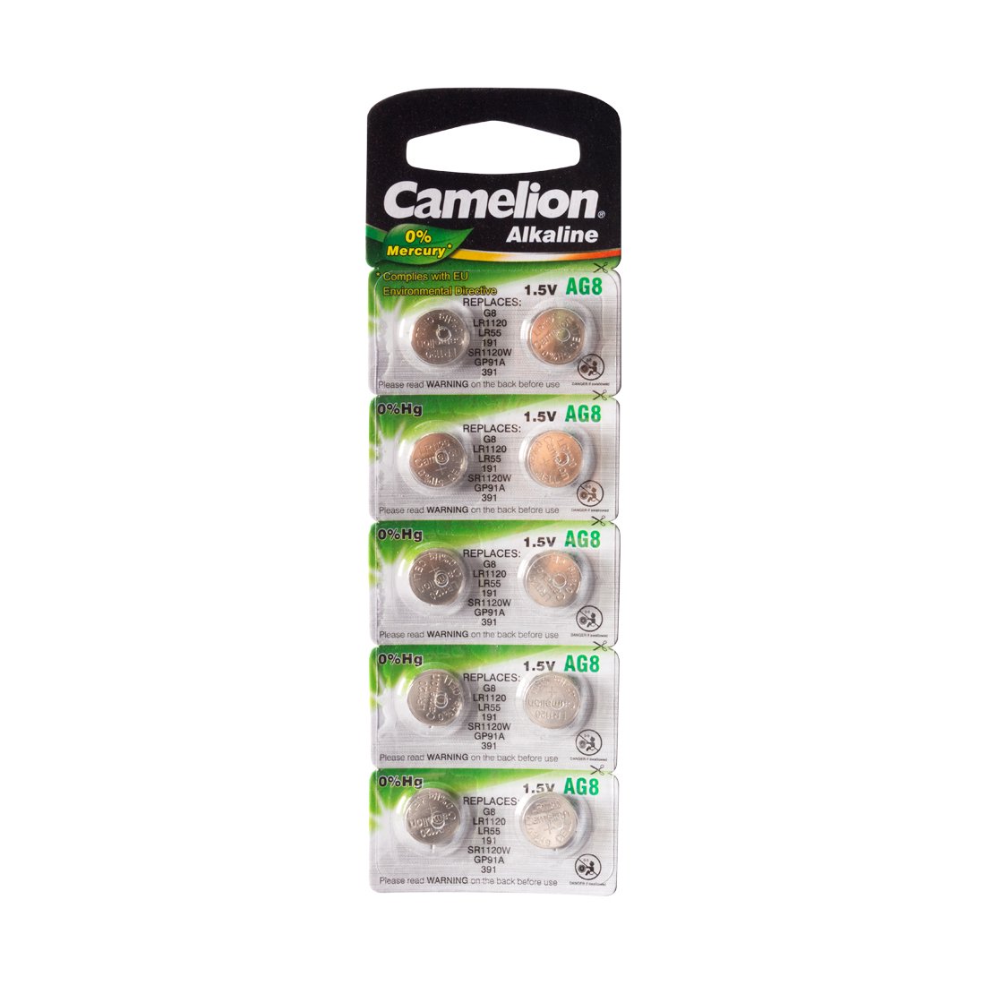 Батарейки Camelion Alkaline AG8-BP10 1.5Vx10