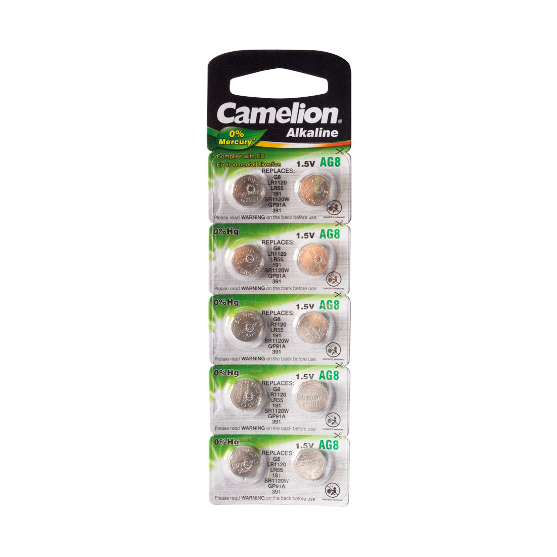 Батарейки Camelion Alkaline AG8-BP10 1.5Vx10