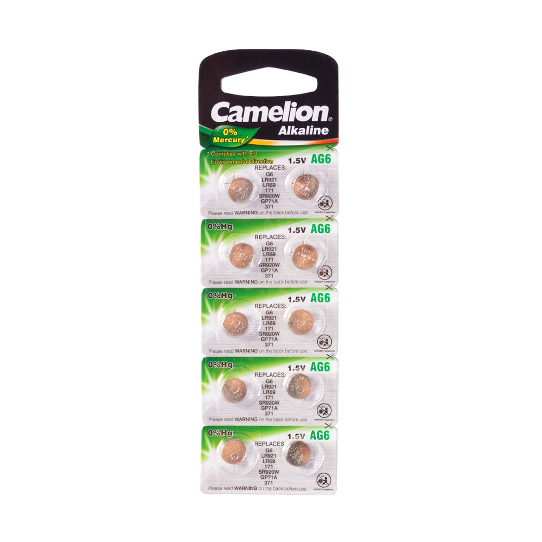 Батарейки Camelion Alkaline AG6-BP10 1.5Vx10