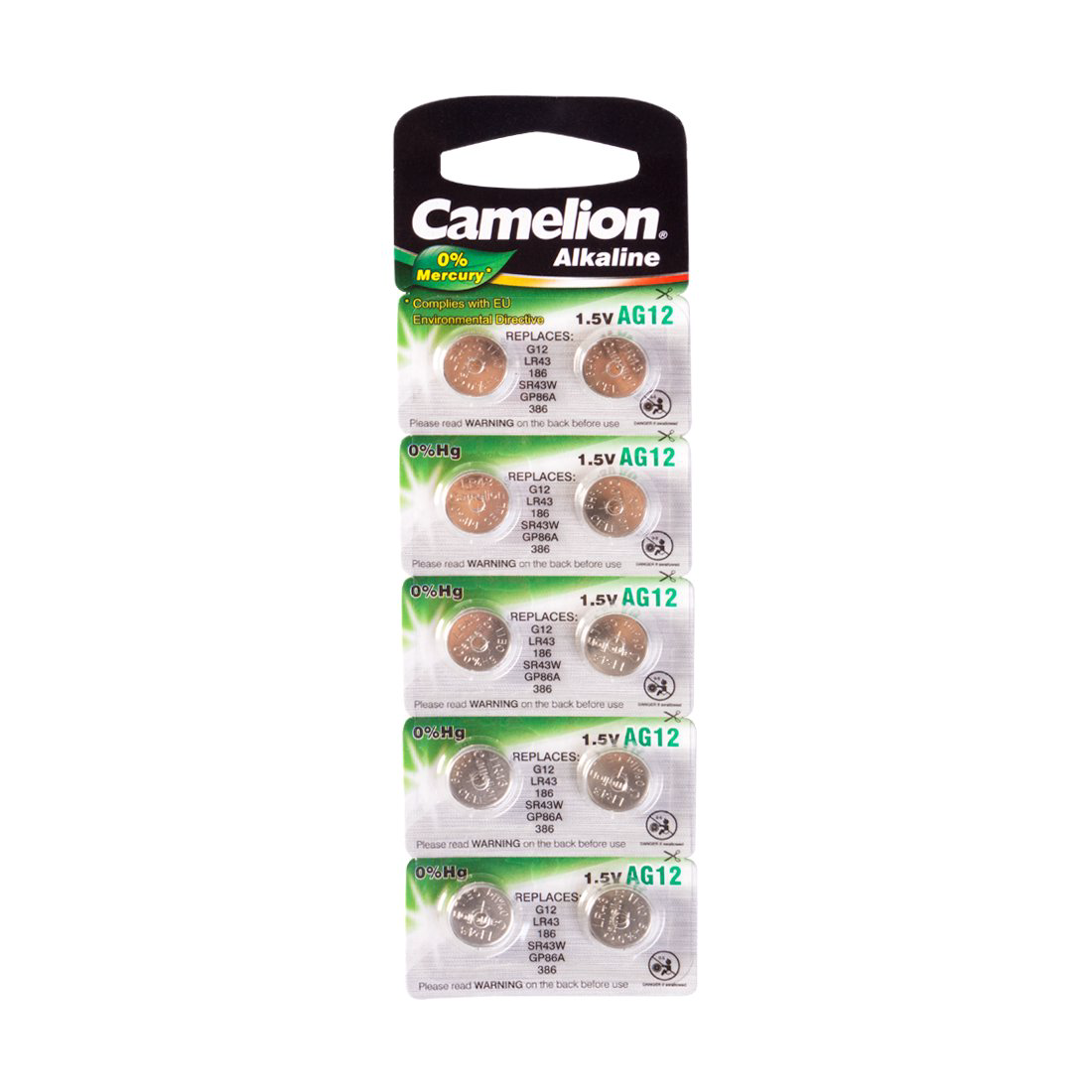 Батарейки Camelion Alkaline AG12-BP10 1.5Vx10
