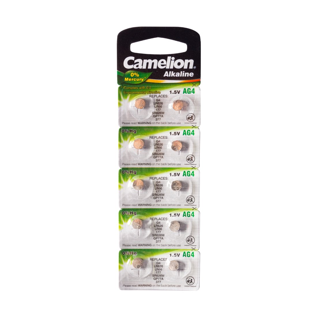 Батарейки Camelion Alkaline AG4-BP10 1.5Vx10
