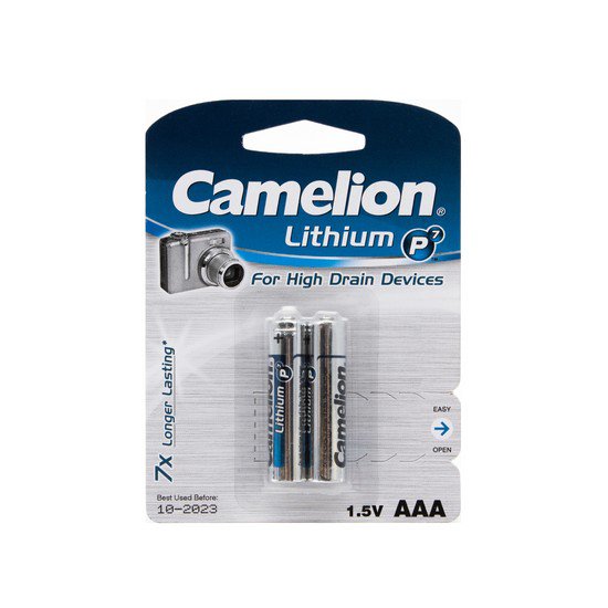 Батарейки Camelion Lithium P7 FR03-BP2 2шт
