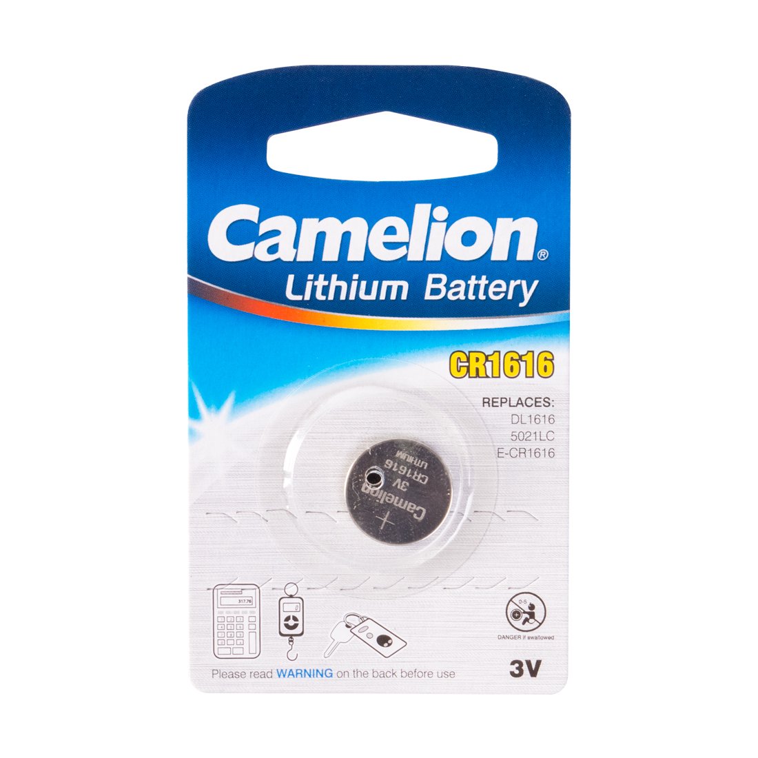 Батарейка Camelion Lithium CR1616-BP1 3Vx1
