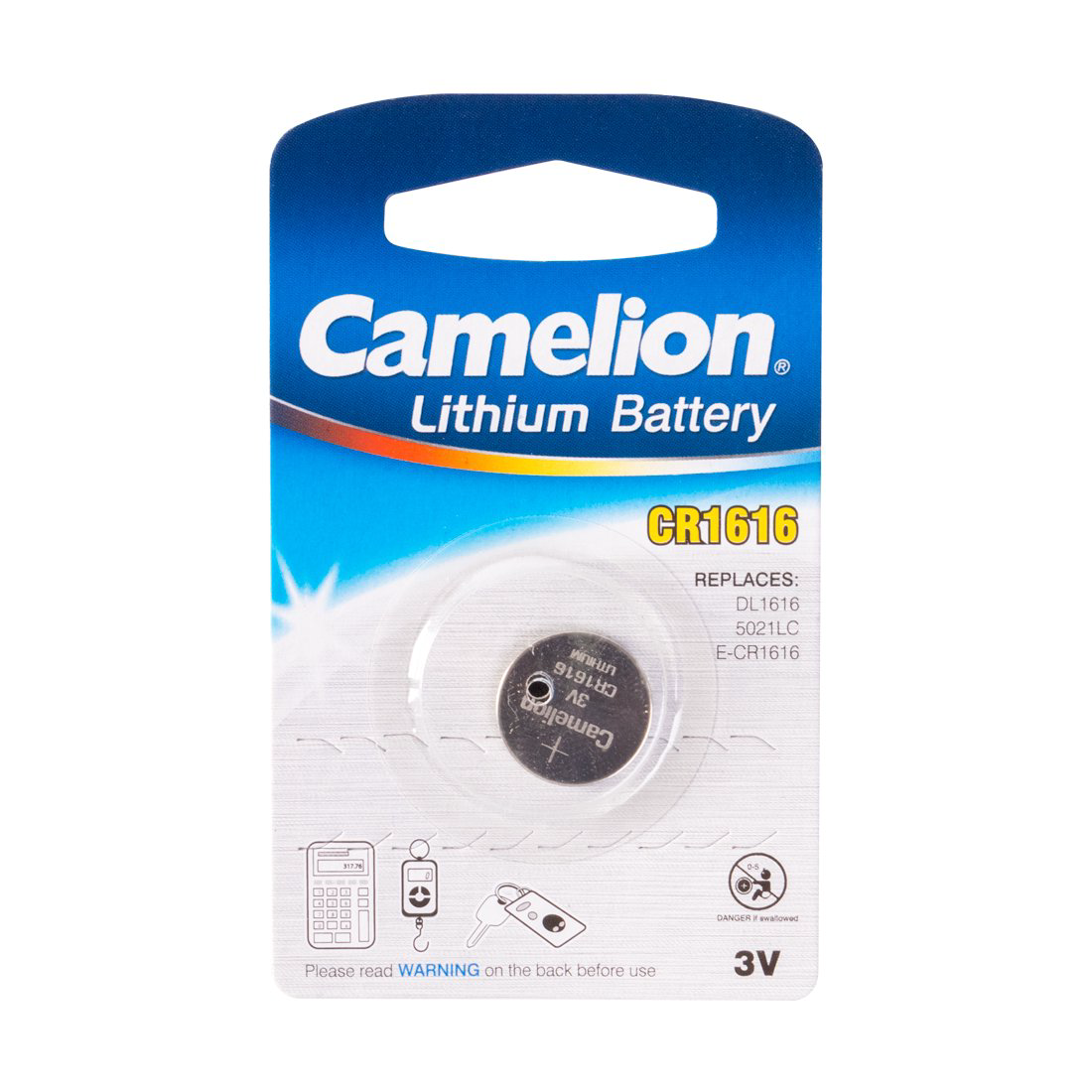 Батарейка Camelion Lithium CR1616-BP1 3Vx1 купить,NaN