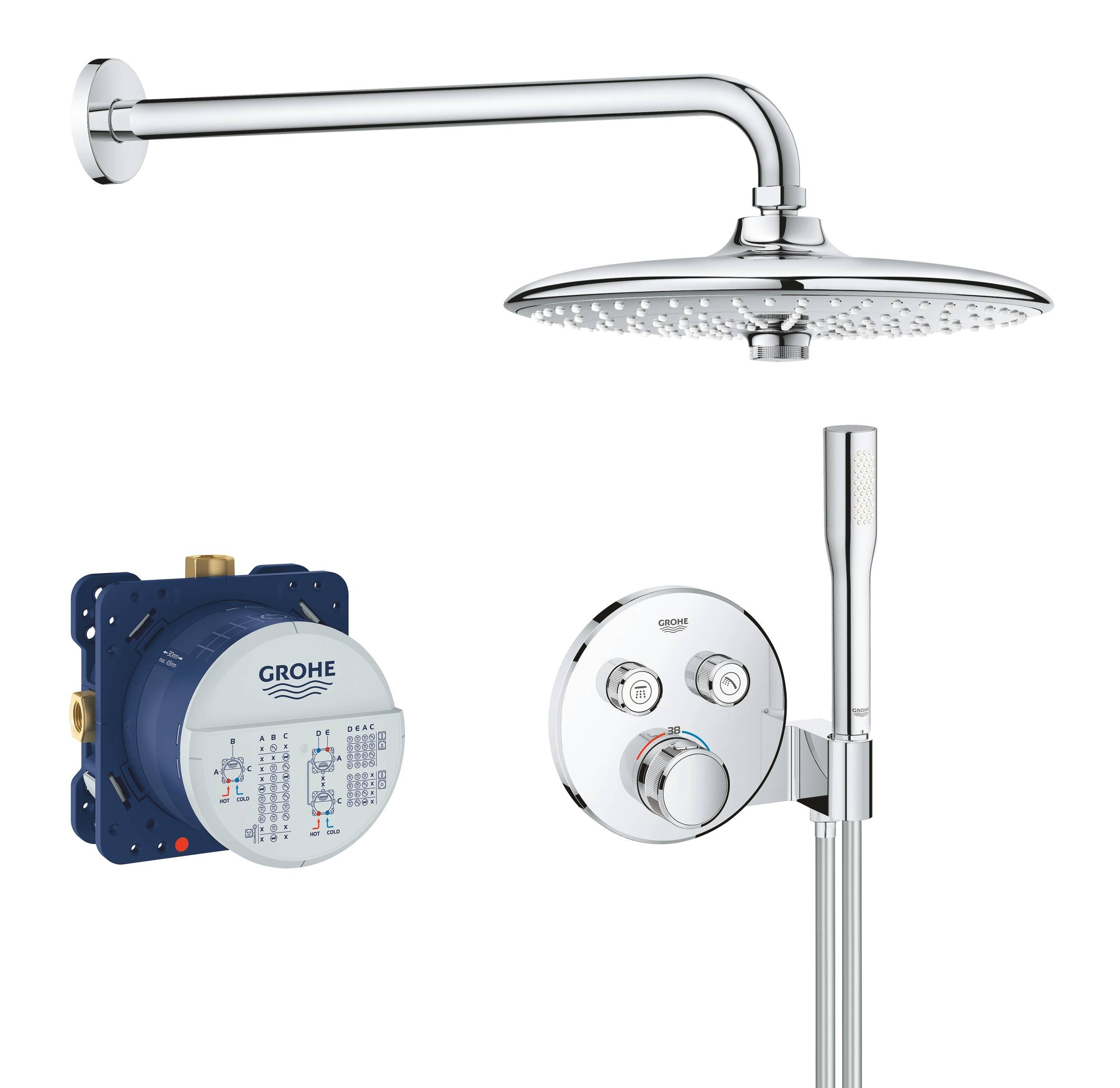 Смеситель для душа Grohe Grohtherm SmartControl 34744000 купить,NaN