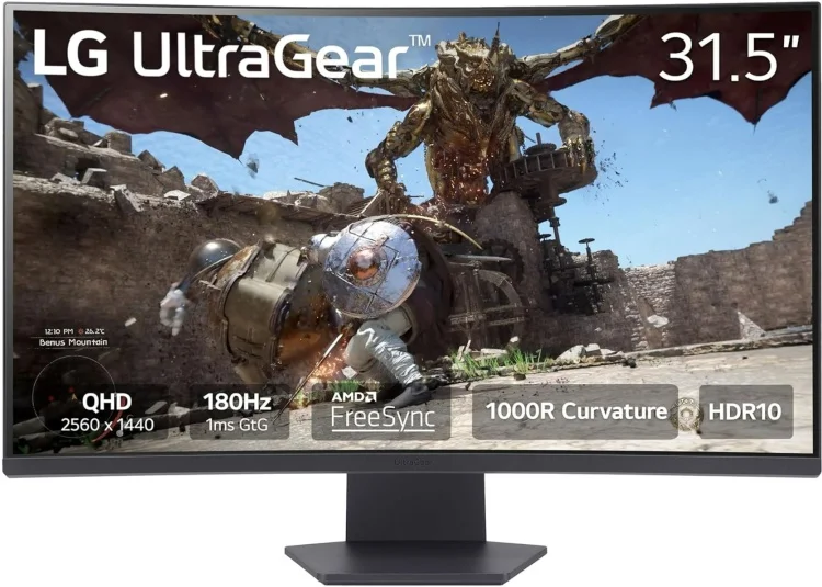 Монитор LG 32GS60QC-B 31.5" Black