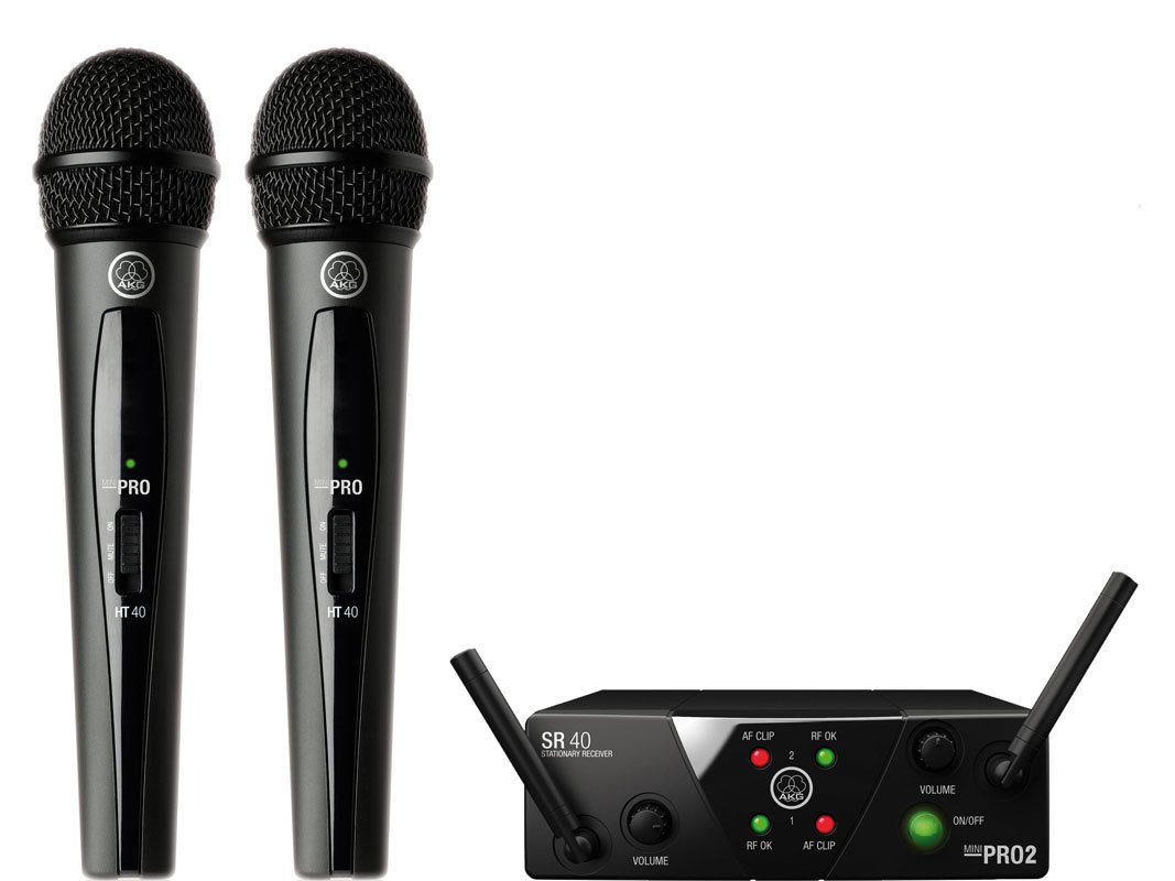 Радиомикрофон AKG WMS40 Mini Dual Vocal Set чёрный