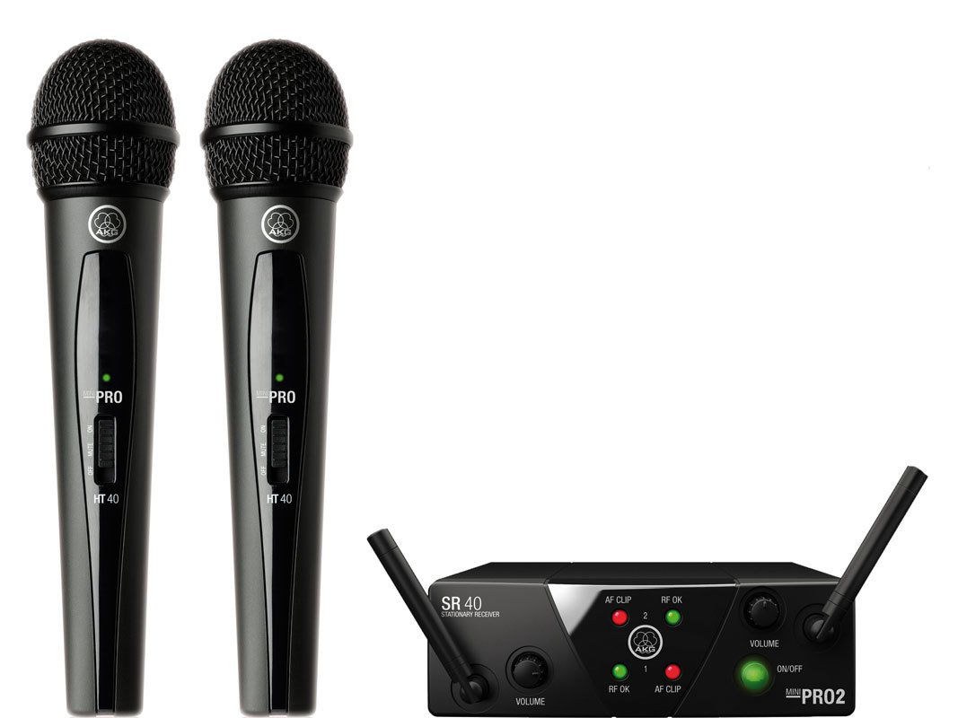 Радиомикрофон AKG WMS40 Mini Dual Vocal Set чёрный купить,NaN