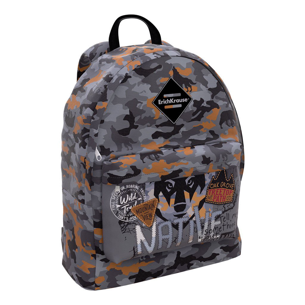 Рюкзак Erich Krause EasyLine 17L Rough Native серый купить,NaN