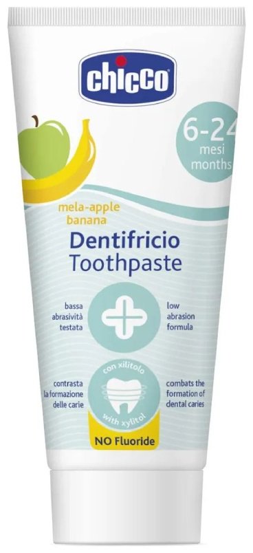 Chicco зубная паста DentifricioToothpaste яблоко банан 50 мл