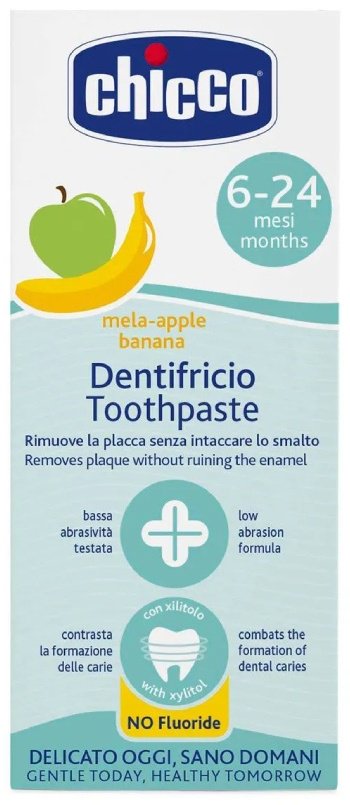 Chicco зубная паста DentifricioToothpaste яблоко банан 50 мл - ForteMarket Chicco зубная паста DentifricioToothpaste яблоко банан 50 мл купить,0