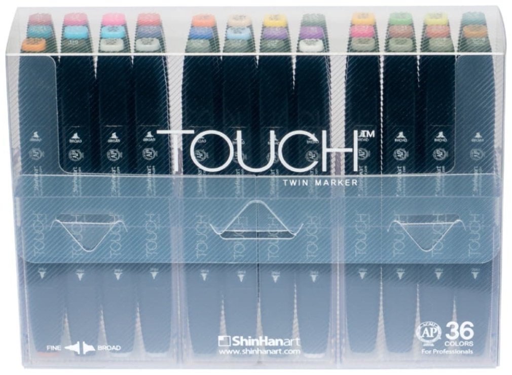 Набор маркеров для скетчинга TOUCH TWIN 36 цветов - ForteMarket Набор маркеров для скетчинга TOUCH TWIN 36 цветов купить,0