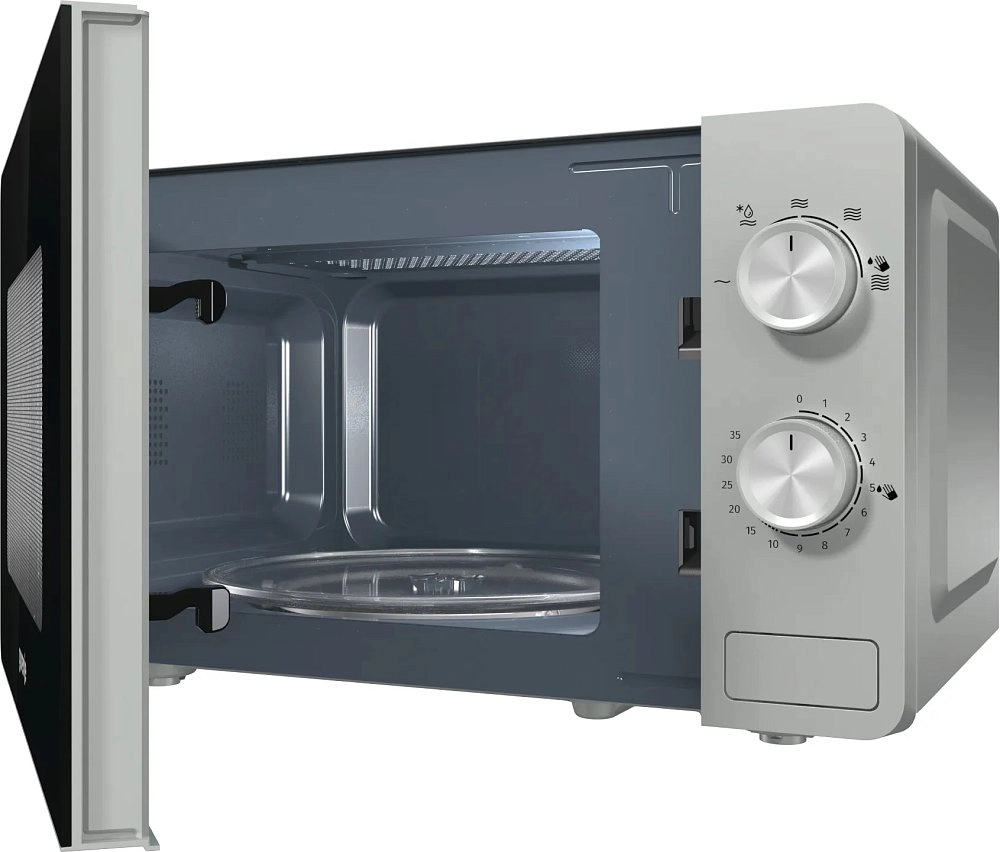 Микроволновая печь Gorenje MO17E1S серебристая купить,NaN