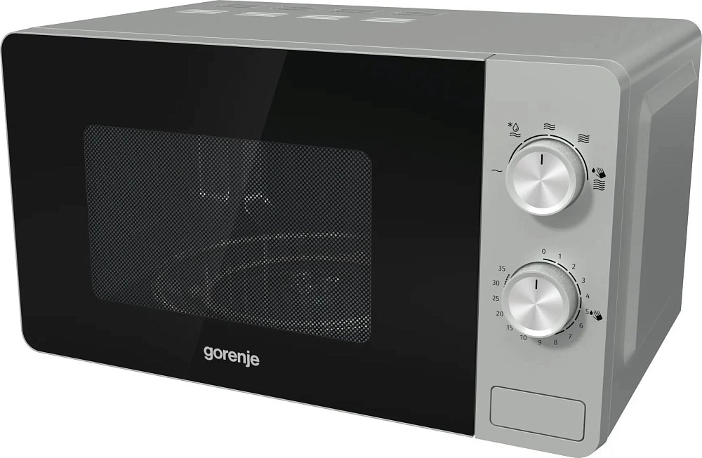 Микроволновая печь Gorenje MO17E1S серебристая купить,NaN