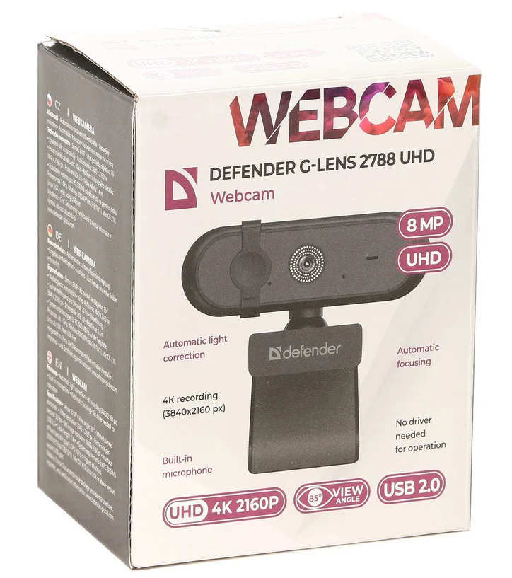 Веб-камера Defender G-Lens 2788 UHD 63288 чёрная