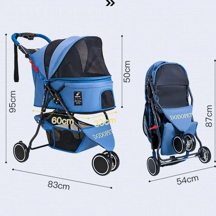 Коляска для животных Dodopet 107344360171 синяя - ForteMarket Коляска для животных Dodopet 107344360171 синяя купить,0