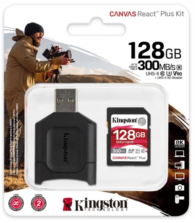 Карта памяти Kingston Canvas React Plus SDR2/128GB - ForteMarket Карта памяти Kingston Canvas React Plus SDR2/128GB купить,0