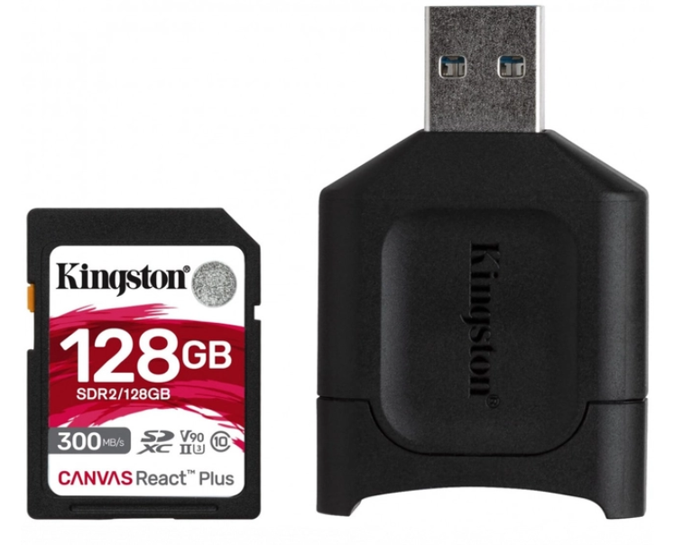 Карта памяти Kingston Canvas React Plus SDR2/128GB - ForteMarket Карта памяти Kingston Canvas React Plus SDR2/128GB купить,0