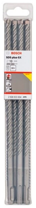 Bosch бур 2608833904 (SDS-plus, 10х200х260 мм) 10 шт