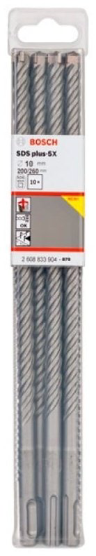 Bosch бур 2608833904 (SDS-plus, 10х200х260 мм) 10 шт