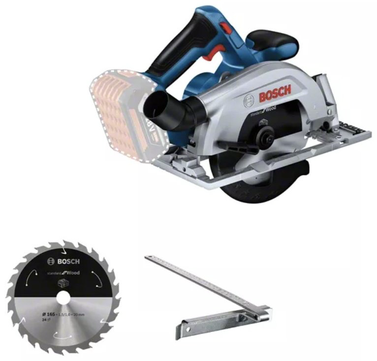Дисковая аккумуляторная пила BOSCH Professional GKS 185-LI, 06016C1221 купить,122710