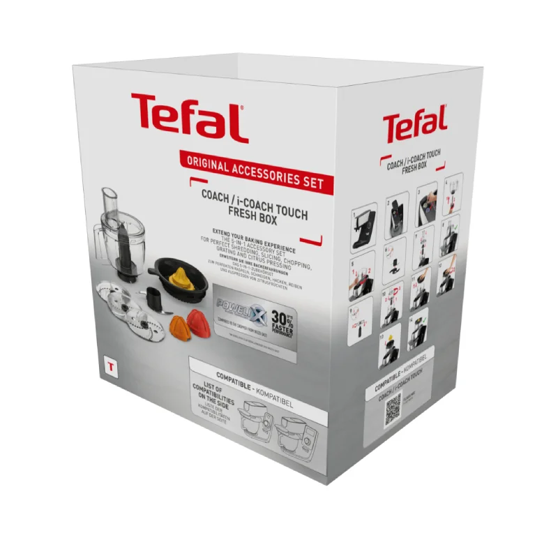 Набор аксессуаров для кухонной машины Tefal QB951DF0 Tefal Coach Fresh XF652038 Black - ForteMarket Набор аксессуаров для кухонной машины Tefal QB951DF0 Tefal Coach Fresh XF652038 Black купить,0