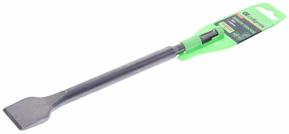 СИБРТЕХ зубило 703107 (SDS-plus, 40х14х240 мм) 1 шт купить,1070