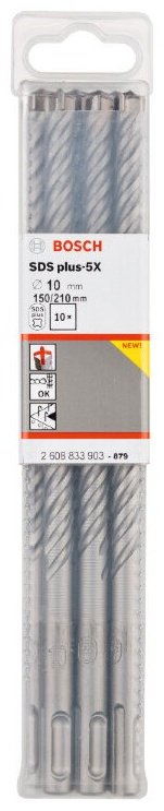 Bosch бур 2608833900 (SDS-plus, 8х150х210 мм) 10 шт