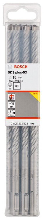 Bosch бур 2608833900 (SDS-plus, 8х150х210 мм) 10 шт