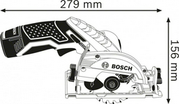 Дисковая пила Bosch GKS 12V-26 0615990M41, электрическая