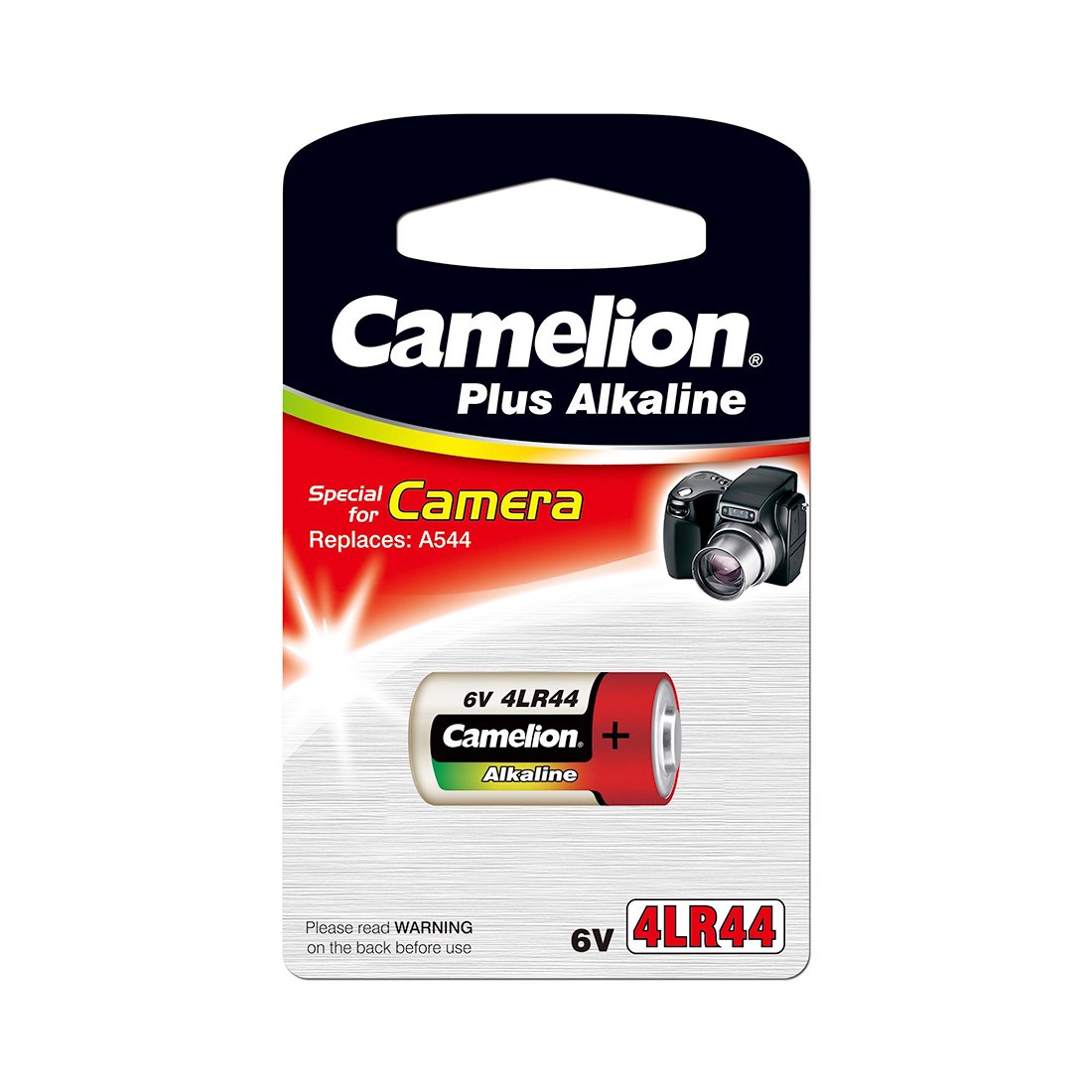 Батарейка Camelion Photo Plus Alkaline 4LR44-BP1C 6Vx1