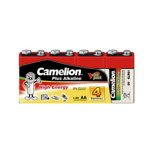 Батарейки Camelion Plus Alkaline 6LR61-SP4 4шт