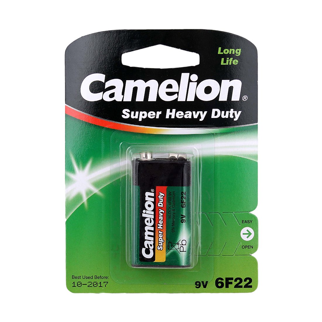 Батарейка Camelion Super Heave Duty 6F22-SP1G 9Vx1
