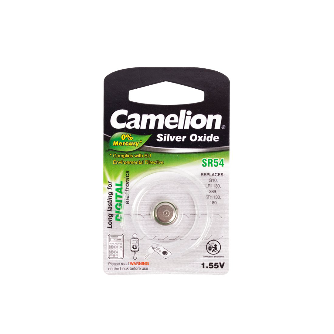 Батарейка Camelion Silver Oxide SR54-BP1 1.55Vx1 купить,NaN