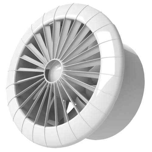 Вентилятор вытяжной AirRoxy ARID 120 BB TS белый