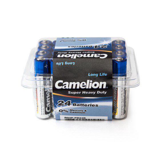 Батарейки Camelion Super Heavy Duty R03P-PB24B 24шт купить,NaN