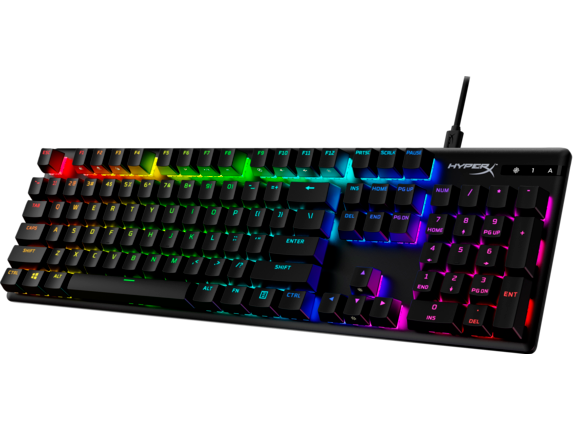 Клавиатура HyperX Alloy Origins PBT HX Red 639N3AA черная - ForteMarket Клавиатура HyperX Alloy Origins PBT HX Red 639N3AA черная купить,0