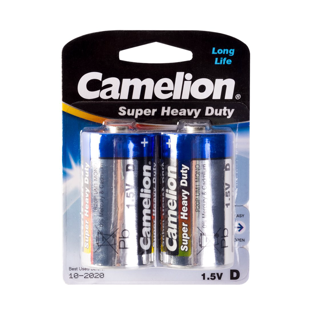 Батарейка Camelion Super Heavy Duty R20P-BP2B 1.5Vx2