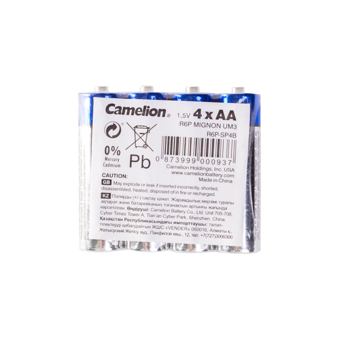 Батарейки Camelion Super Heavy Duty R6P-SP4B 1.5Vx4 купить,0