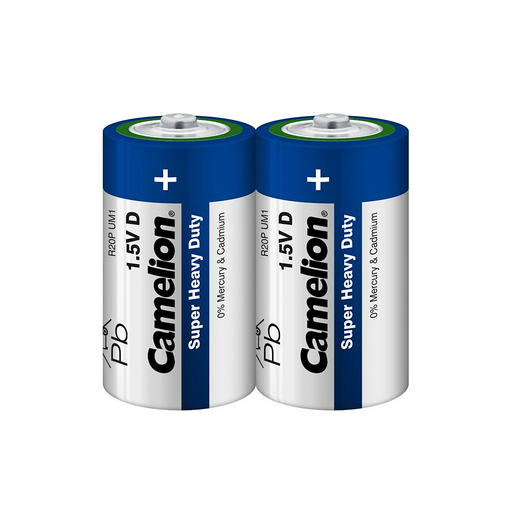 Батарейки Camelion Super Heavy Duty R20P-SP2B 1.5Vx2