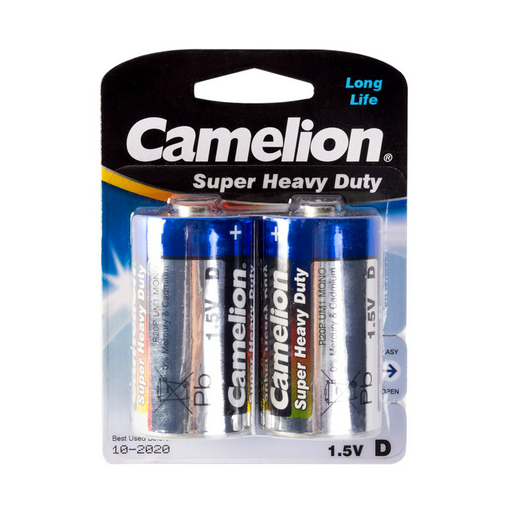 Батарейка Camelion Super Heavy Duty R20P-BP2B 1.5Vx2