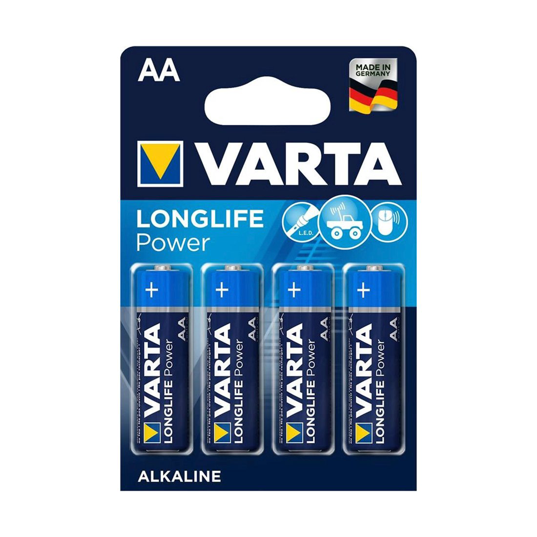 Батарейка Varta Long Life Power Mignon LR6 4 шт купить,NaN
